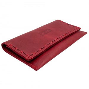 3Cats K5 Handmade Leather Tobacco Pouch Red Accessories