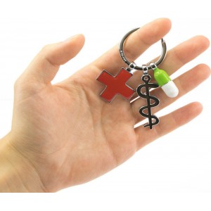 TROIKA KR14-08/CH Keyring Μπρελόκ GET WELL charms Αξεσουάρ
