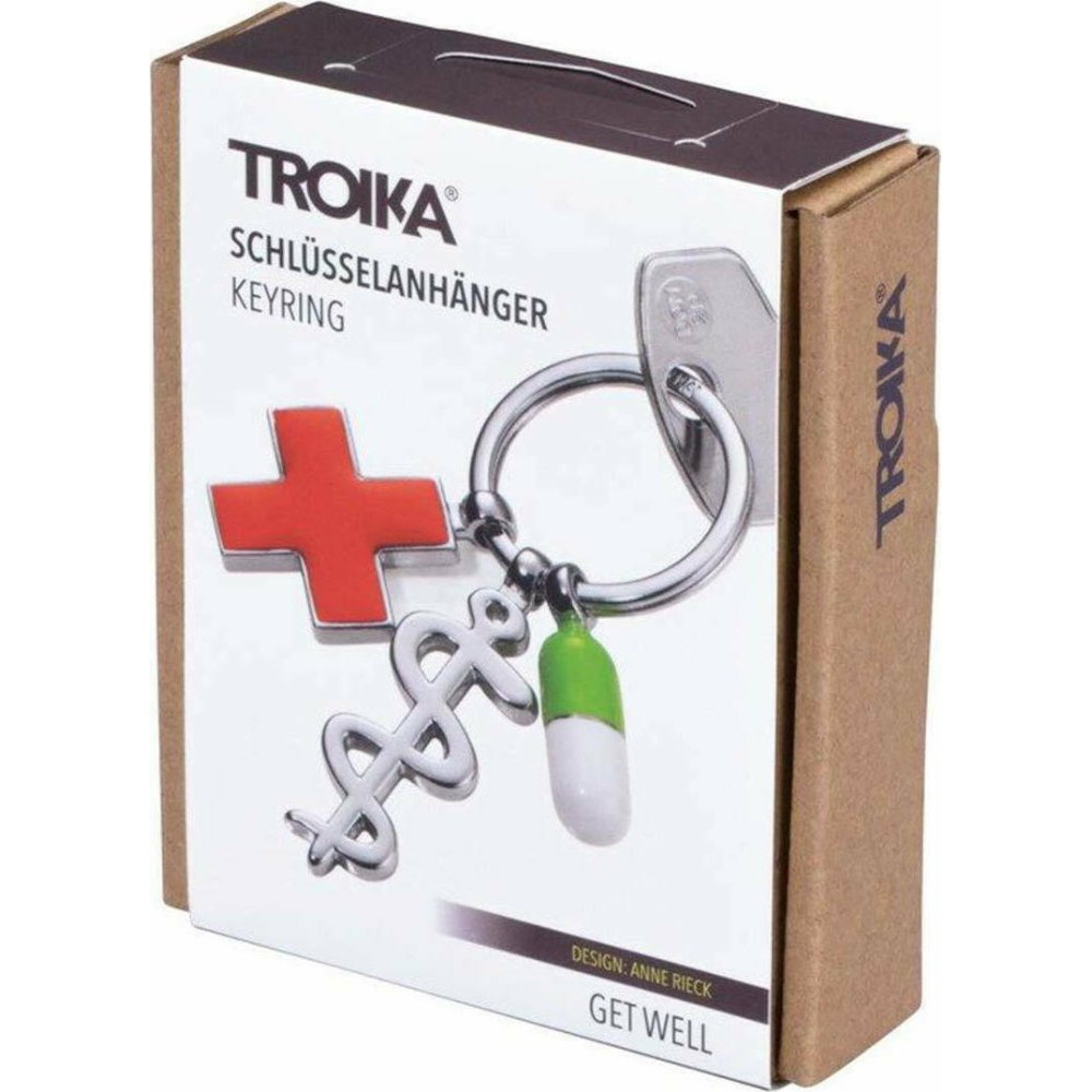 TROIKA KR14-08/CH Keyring Μπρελόκ GET WELL charms Αξεσουάρ
