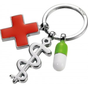 TROIKA KR14-08/CH Keyring Μπρελόκ GET WELL charms Αξεσουάρ