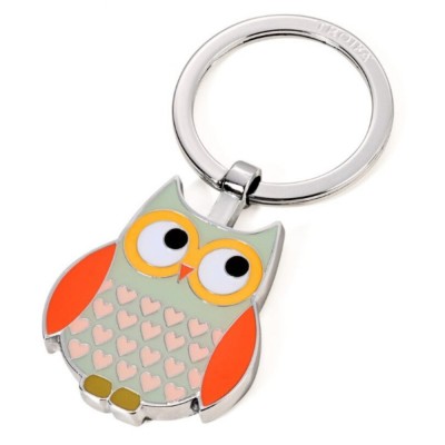 TROIKA KR14-13/GR Keyring ROSY Μπρελόκ Κουκουβάγια Γκρι