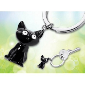 TROIKA KR16-22/BK Keyring FELIX Μπρελόκ μαύρη γάτα Αξεσουάρ