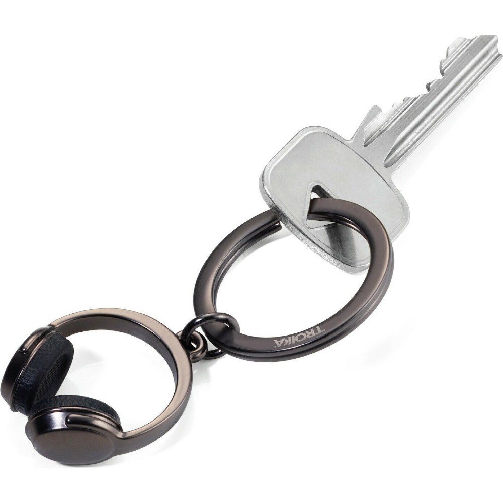 TROIKA KR17-07/GM Keyring Μπρελόκ Headphone Μαύρο Μεταλλικό Αξεσουάρ