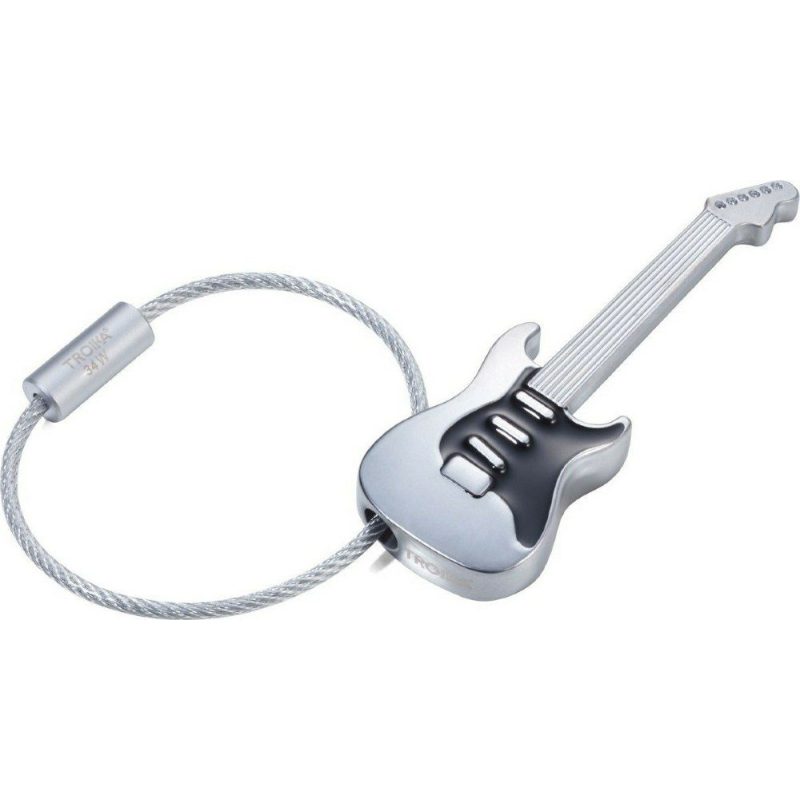 TROIKA KR17-38/MA Keyring Μπρελόκ Ηλεκτρική Κιθάρα TROIKA