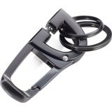TROIKA KR18-06/GM 2Keyring D-CLICK Μπρελόκ Μαύρο Μέταλλο 1