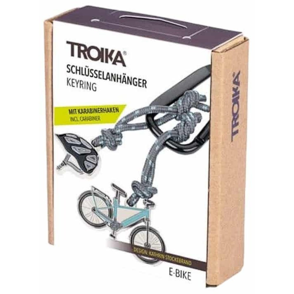 TROIKA KR24-02/BK E-BIKE Keyring Μπρελόκ Ποδήλατο