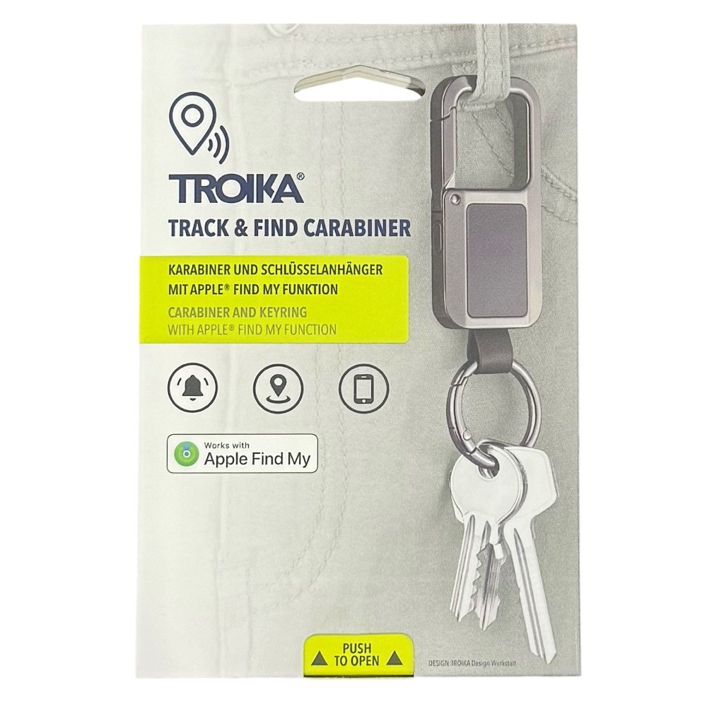 TROIKA KR26-13/GM TRACK & FIND Carabiner Keyring Accessories