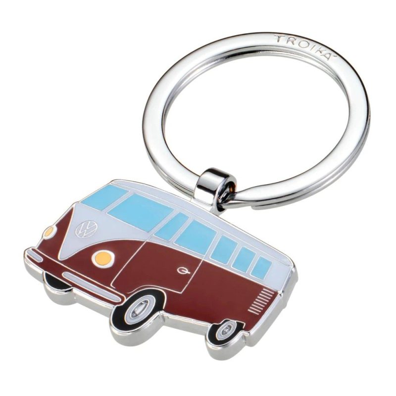TROIKA KR26-14/CH VW BULLI T1 Keyring Μπρελόκ Βανάκι της Volkswagen TROIKA