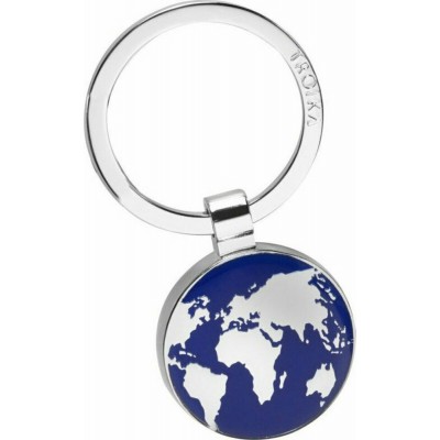 TROIKA KR7-52/CH Keyring Μπρελόκ AROUND THE WORLD Μεταλλικό Μπλε