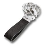TROIKA KR8-02/LE Keyring KEY-CLICK Μπρελόκ Δερμάτινο Μαύρο 1