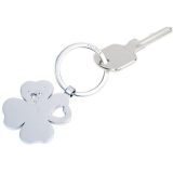 TROIKA KR9-30/MA Keyring Μπρελόκ GIRLS BEST FRIENDS Clover frosty Ασημί 2