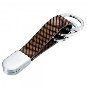 TROIKA KRG726/WO 3Keyring TWISTER STYLE REAL WOOD Brown Accessories