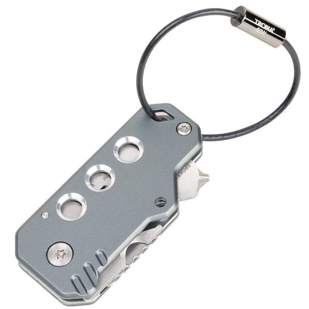 TROIKA KTL40/GY Μπρελόκ Πολυεργαλείο Mini tool Γκρι Αξεσουάρ