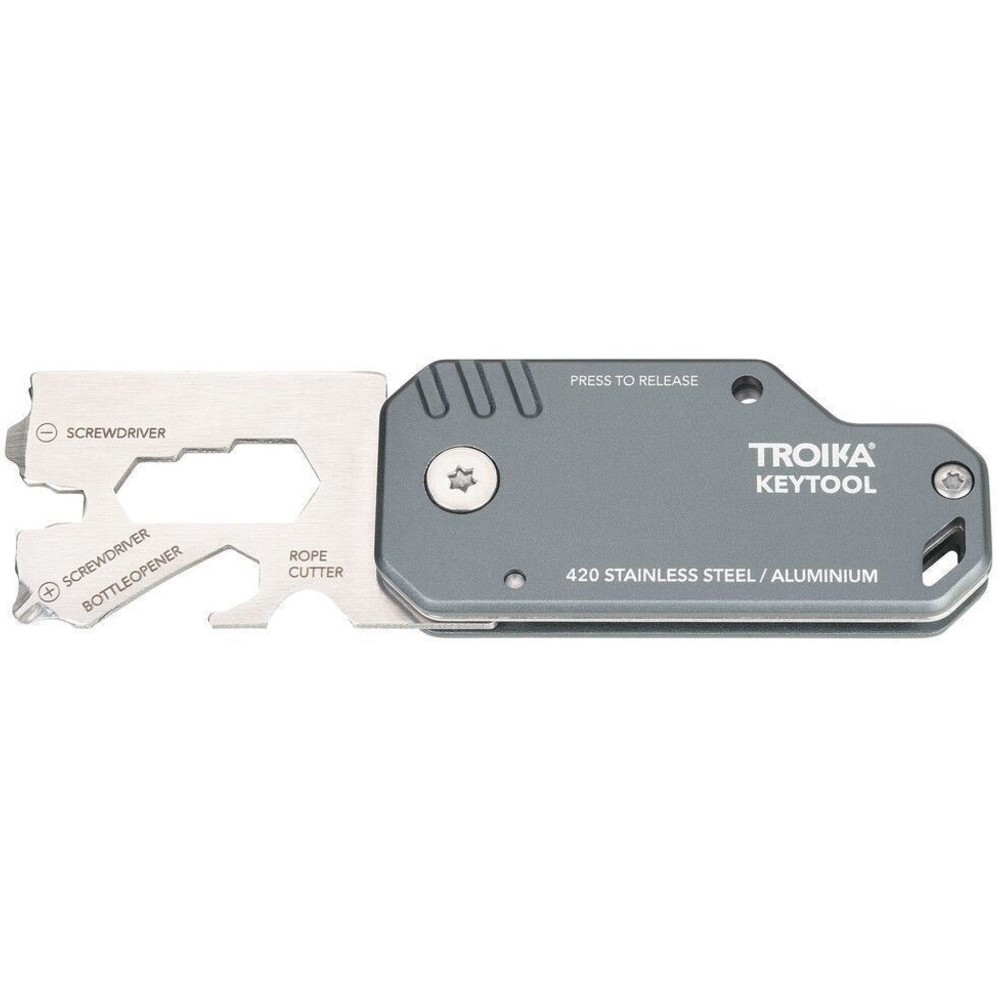 TROIKA KTL40/GY Μπρελόκ Πολυεργαλείο Mini tool Γκρι Αξεσουάρ