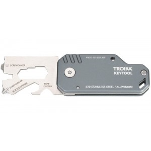 TROIKA KTL40/GY Μπρελόκ Πολυεργαλείο Mini tool Γκρι Αξεσουάρ