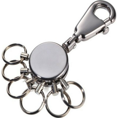 TROIKA KYR60/GM Keyring Patent Μπρελόκ Μαύρο μεταλλικό.