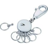TROIKA KYR60/MC Keyring Patent Μπρελόκ μεταλλικό ασημί. 5