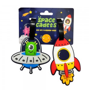 Puckator LUT46 Δύο Ετικέτες Βαλίτσας Space Cadets Είδη ταξιδιού
