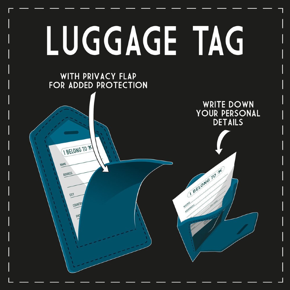 Legami Milano NLUG0002 Luggage Tag Ετικέτα Βαλίτσας Μπλε Είδη ταξιδιού