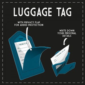 Legami Milano NLUG0002 Luggage Tag Ετικέτα Βαλίτσας Μπλε Είδη ταξιδιού