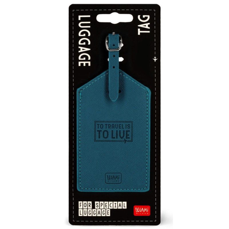 Legami Milano NLUG0002 Luggage Tag Ετικέτα Βαλίτσας Μπλε LEGAMI