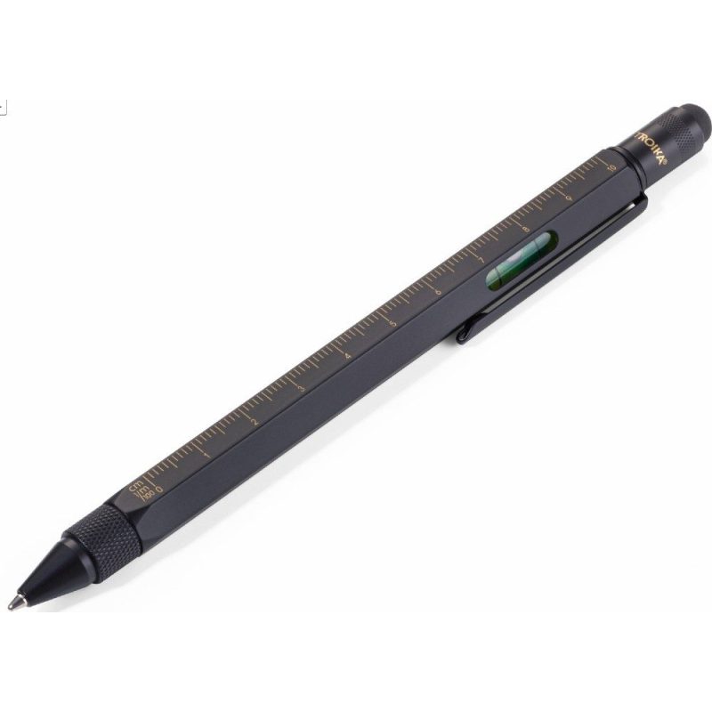 TROIKA PIP20/BG Construction Ballpoint Pen Στυλό Ballpoint Μαύρο TROIKA