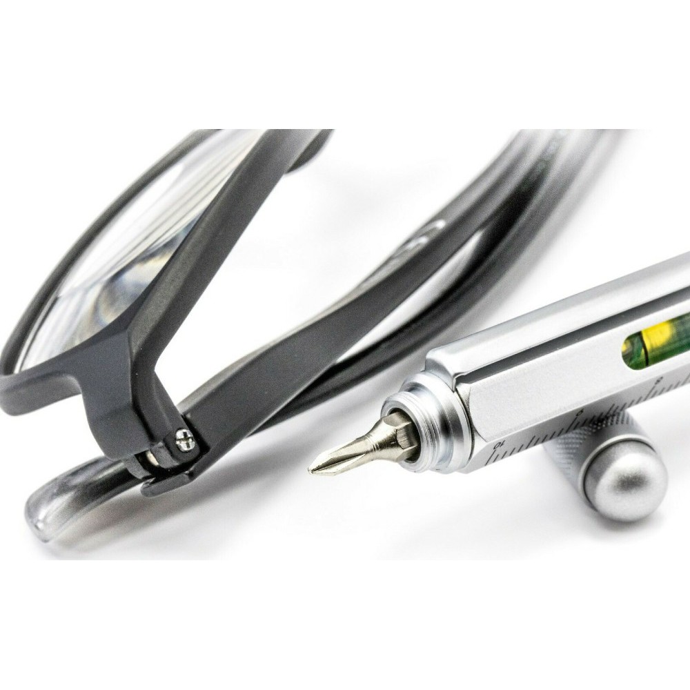 TROIKA PIP20/SI Construction Ballpoint Pen Στυλό Ballpoint Ασημί Αξεσουάρ