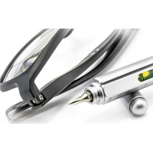 TROIKA PIP20/SI Construction Ballpoint Pen Στυλό Ballpoint Ασημί Αξεσουάρ