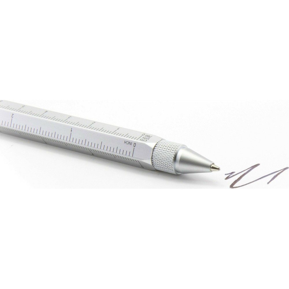 TROIKA PIP20/SI Construction Ballpoint Pen Στυλό Ballpoint Ασημί Αξεσουάρ
