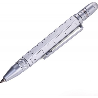 Troika PIP25/SI Multitasking Liliput Construction Mini Στυλό Ballpoint Ασημί