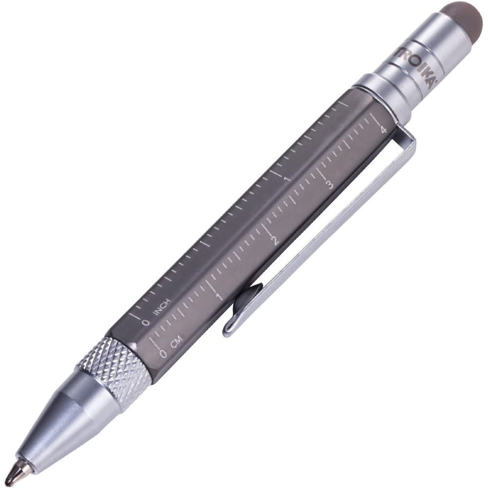 Troika PIP25/TI Multitasking Liliput Construction Mini Στυλό Ballpoint Γκρι Accessories