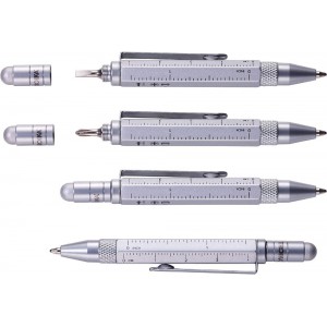 Troika PIP25/TI Multitasking Liliput Construction Mini Στυλό Ballpoint Γκρι Accessories