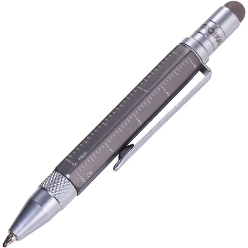 Troika PIP25/TI Multitasking Liliput Construction Mini Στυλό Ballpoint Γκρι TROIKA