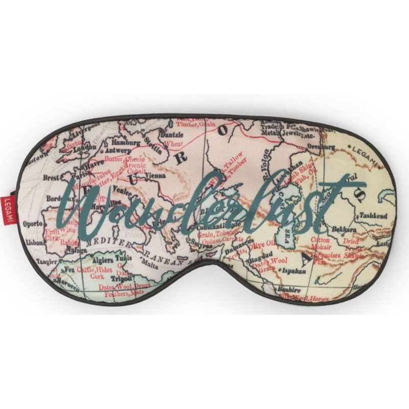 Legami Milano SEM0004 Sleep Eye Mask Travel Μάσκα Ύπνου Μπεζ LEGAMI