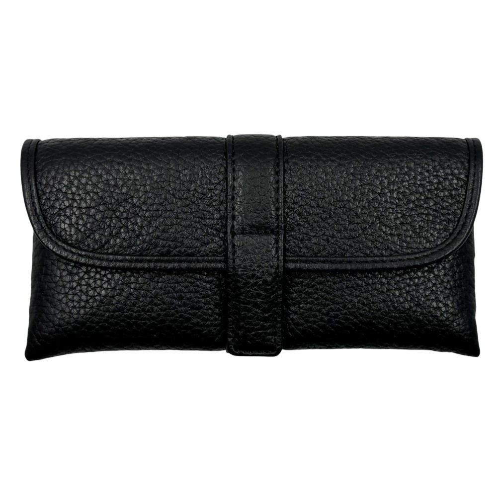 Kion Spec Case Δερμάτινη Θήκη γυαλιών Μαύρη Accessories