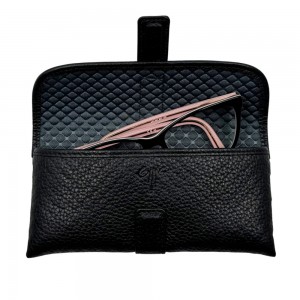 Kion Spec Case Δερμάτινη Θήκη γυαλιών Μαύρη Accessories