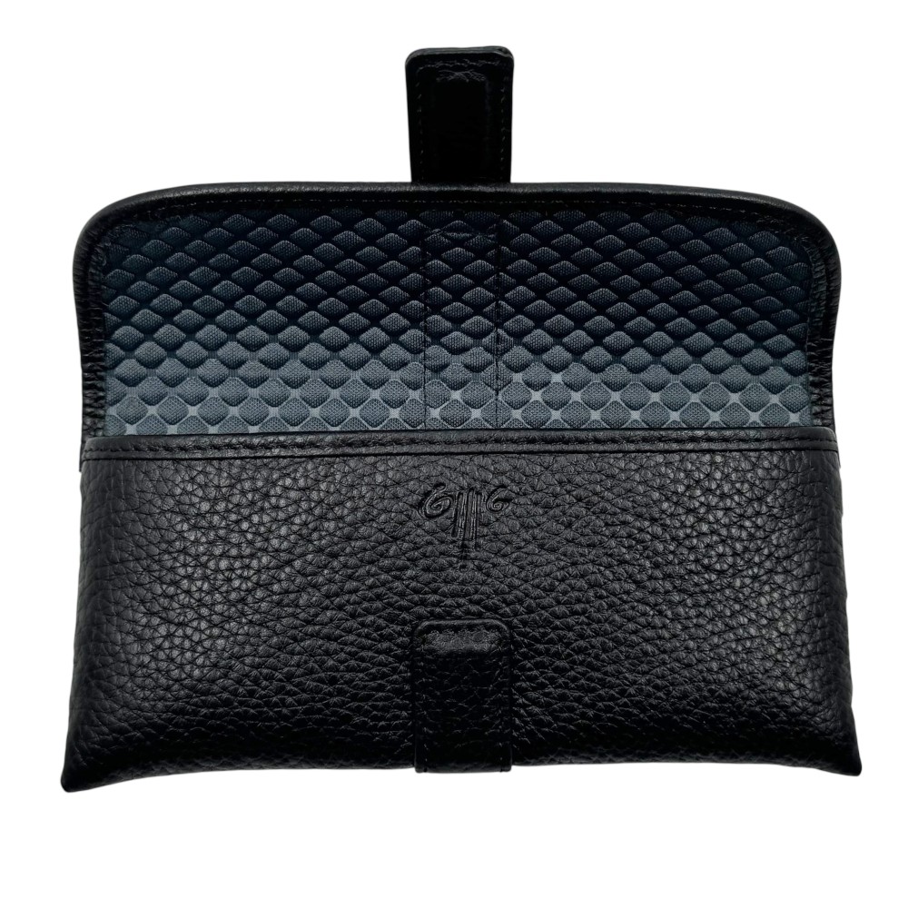 Kion Spec Case Δερμάτινη Θήκη γυαλιών Μαύρη Accessories