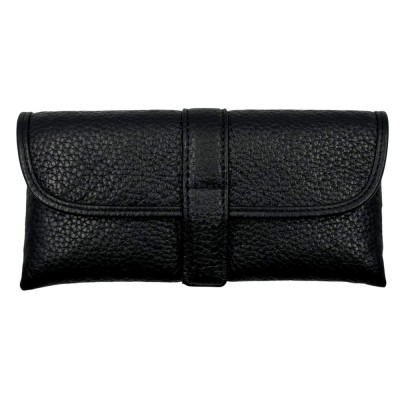 Kion Spec Case Δερμάτινη Θήκη γυαλιών Μαύρη