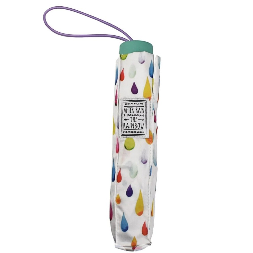 Legami Milano UMB0001 After Rain Ομπρέλα Βροχής Σπαστή Άσπρη Αξεσουάρ