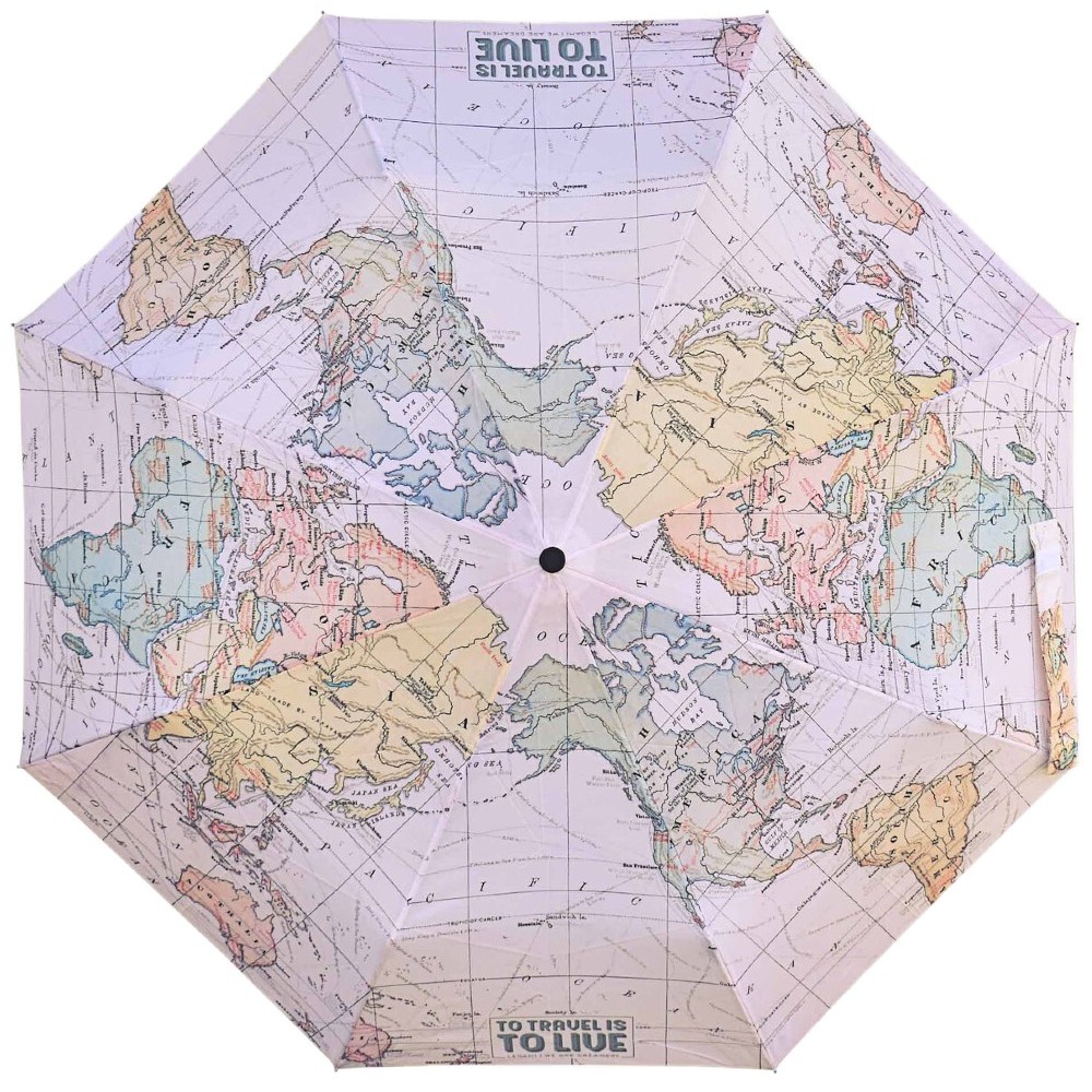 Legami Milano UMB0003 Travel Ομπρέλα Βροχής Σπαστή Χάρτης Ομπρέλες γυναικείες