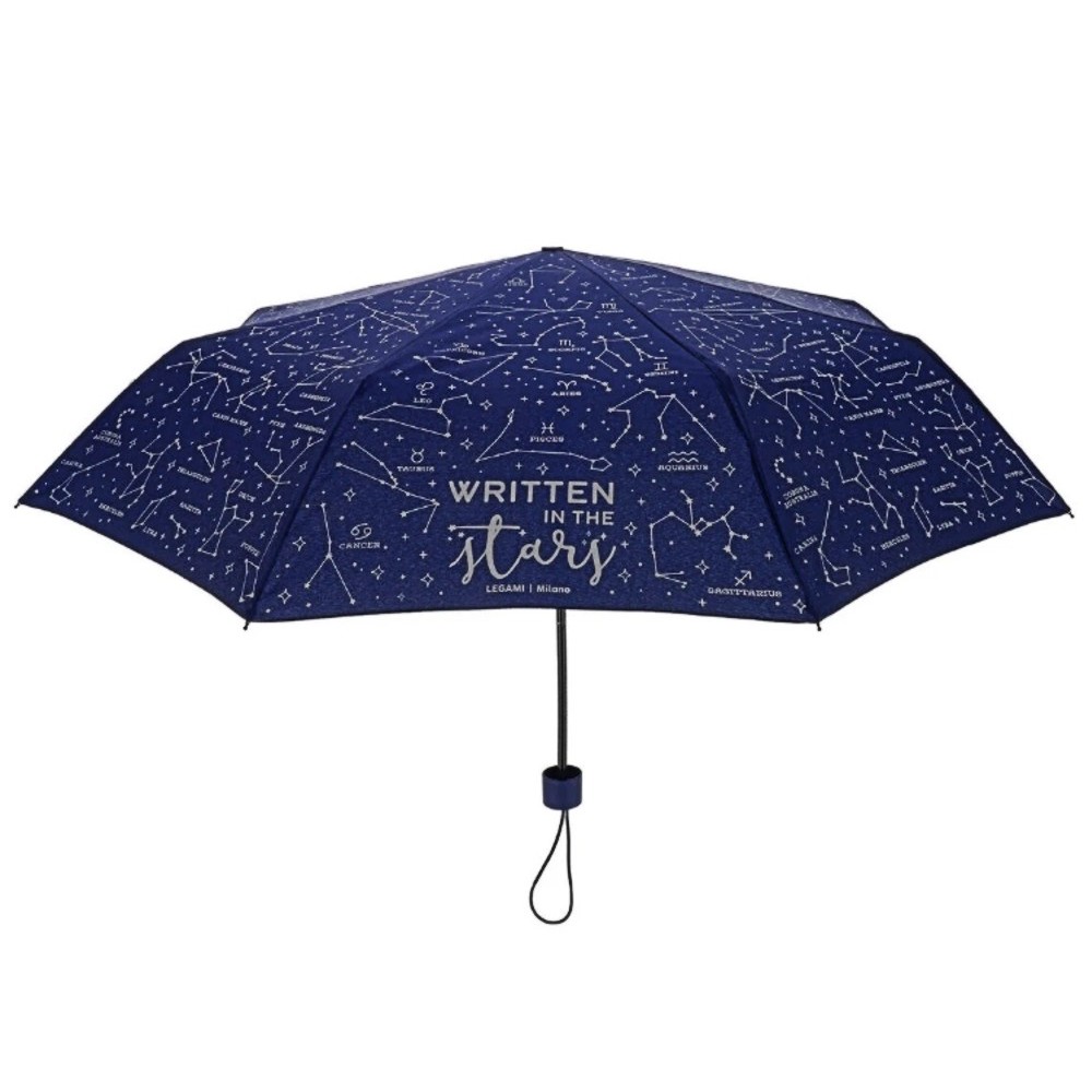 Legami Milano UMB0004 Stars Ομπρέλα Βροχής Σπαστή Μπλε Αξεσουάρ
