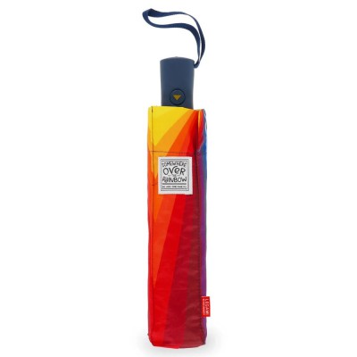 Legami Milano UMB0006 Rainbow Automatic Folding Rain Umbrella Multicoloured