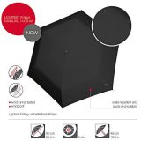 Knirps US.050 Αντιανεμική Ομπρέλα Βροχής Σπαστή Ultra Slim 00501001 Μαύρη 5