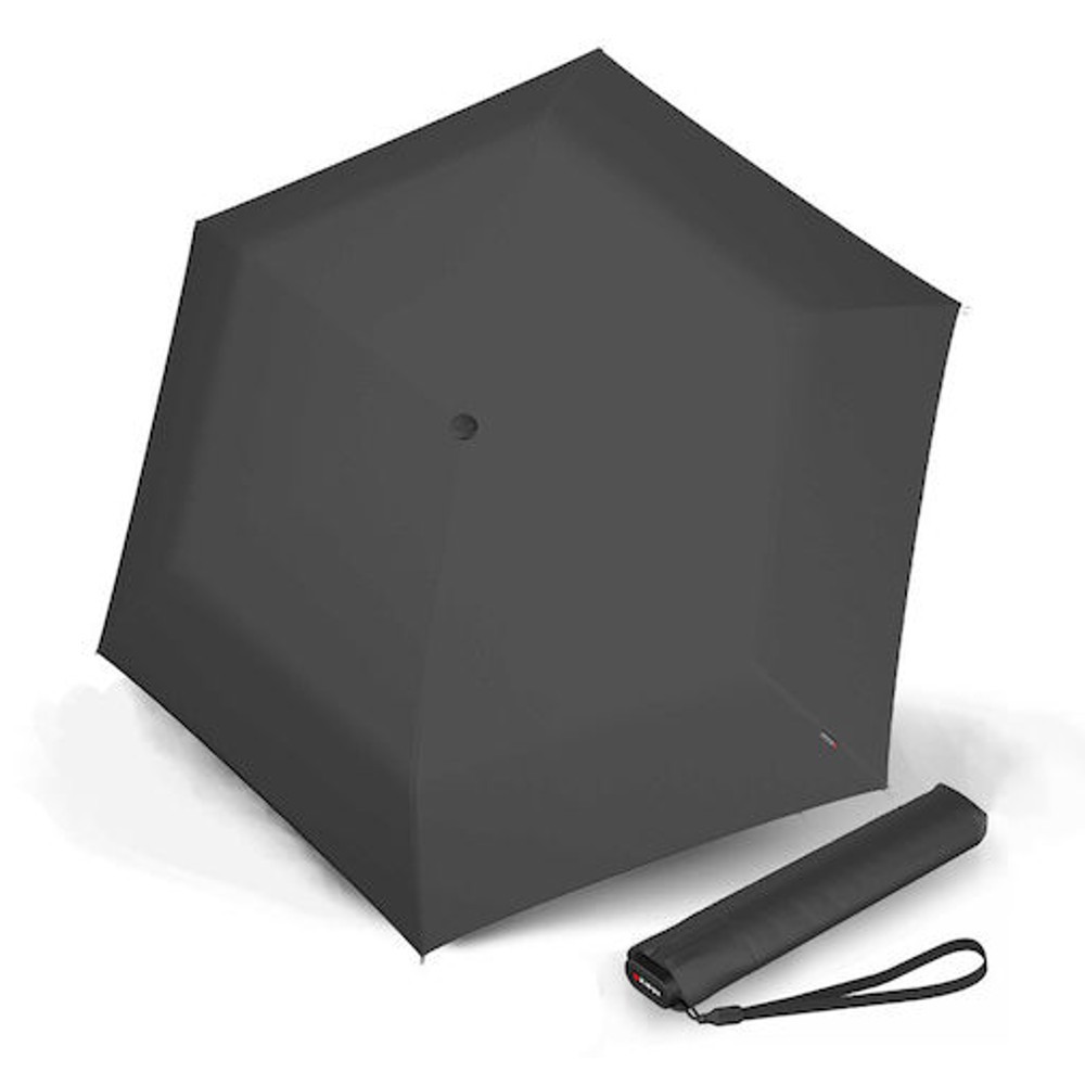 Knirps US.050 Αντιανεμική Ομπρέλα Βροχής Σπαστή Ultra Slim 00500801 Σκούρα Γκρι Αξεσουάρ