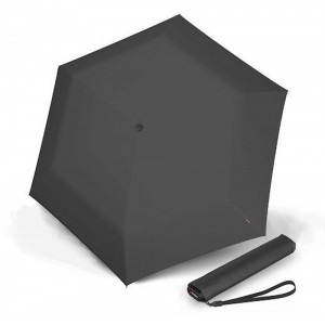 Knirps US.050 Αντιανεμική Ομπρέλα Βροχής Σπαστή Ultra Slim 00500801 Σκούρα Γκρι Αξεσουάρ