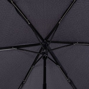 Knirps US.050 Αντιανεμική Ομπρέλα Βροχής Σπαστή Ultra Slim 00500801 Σκούρα Γκρι Αξεσουάρ