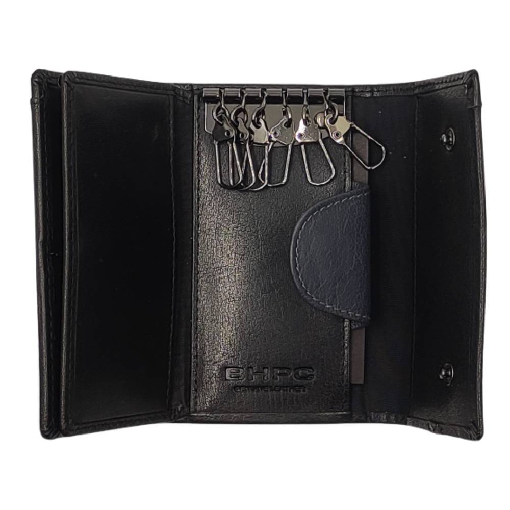 Beverly Hills Polo Club BH-1567 Δέρμα Κλειδοθήκη για 12 κλειδιά μαύρη Accessories