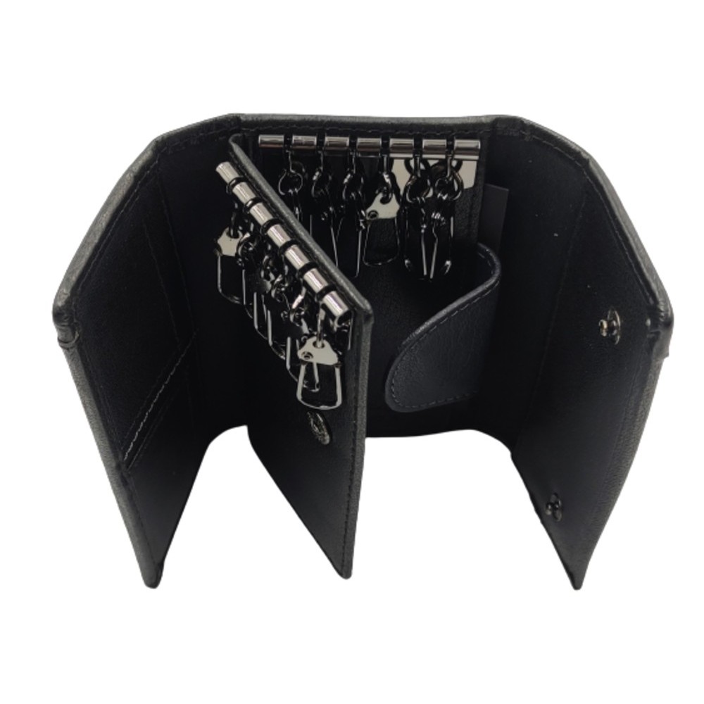Beverly Hills Polo Club BH-1567 Δέρμα Κλειδοθήκη για 12 κλειδιά μαύρη Accessories