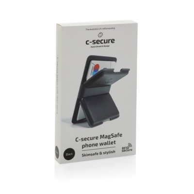 C-Secure C186591 MagSafe Phone Wallet Black