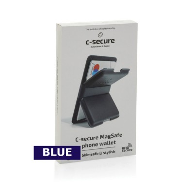 C-Secure C186591 MagSafe Phone Wallet Blue